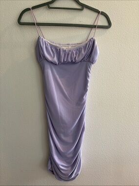 Princess Polly Lavender Ruched Mini Dress